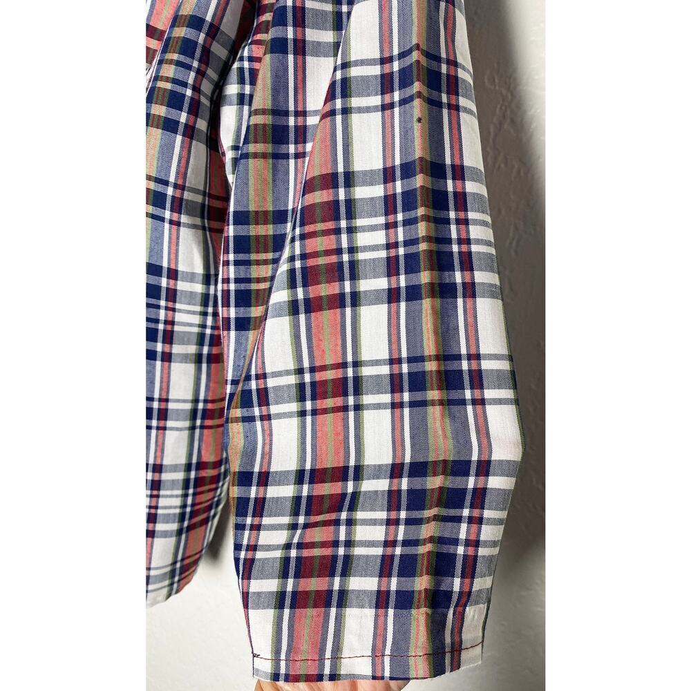 Vintage Romance California Womens Plaid Button Up Blouse Ruffles Western Country - Picture 7 of 9